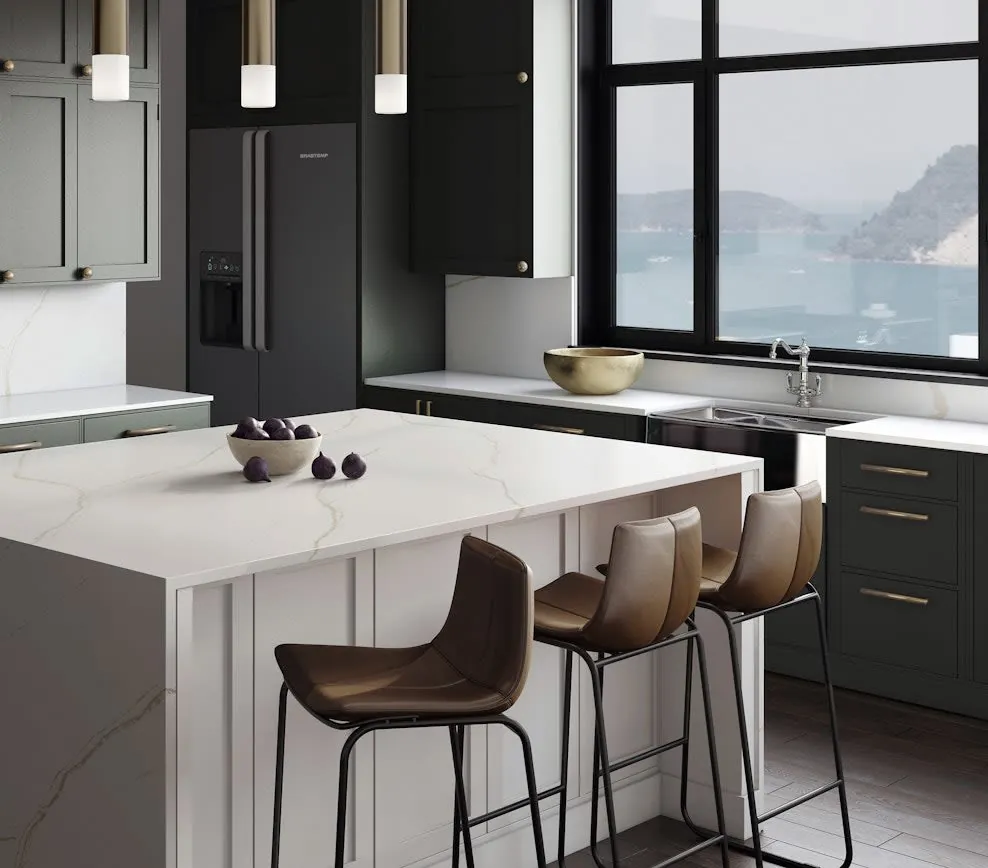 Darton Caesarstone quartz with hardware