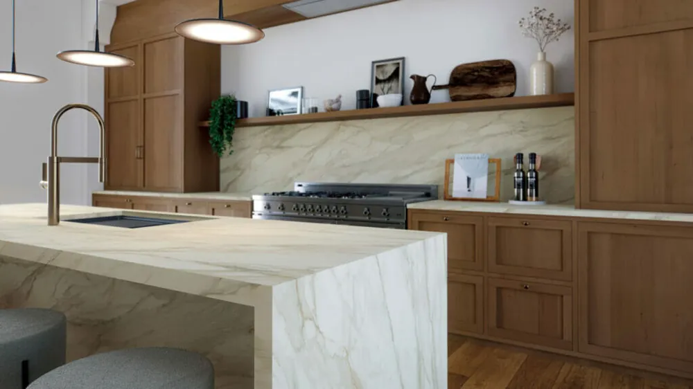 Mirabel Caesarstone quartz installed countertop