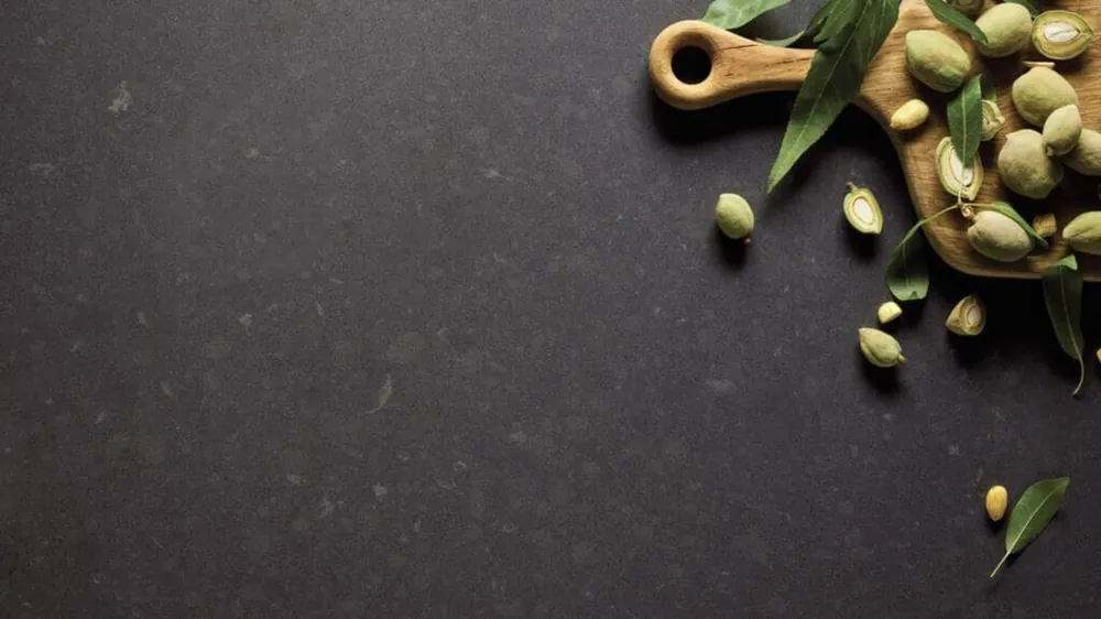 Raven Caesarstone quartz installed countertop