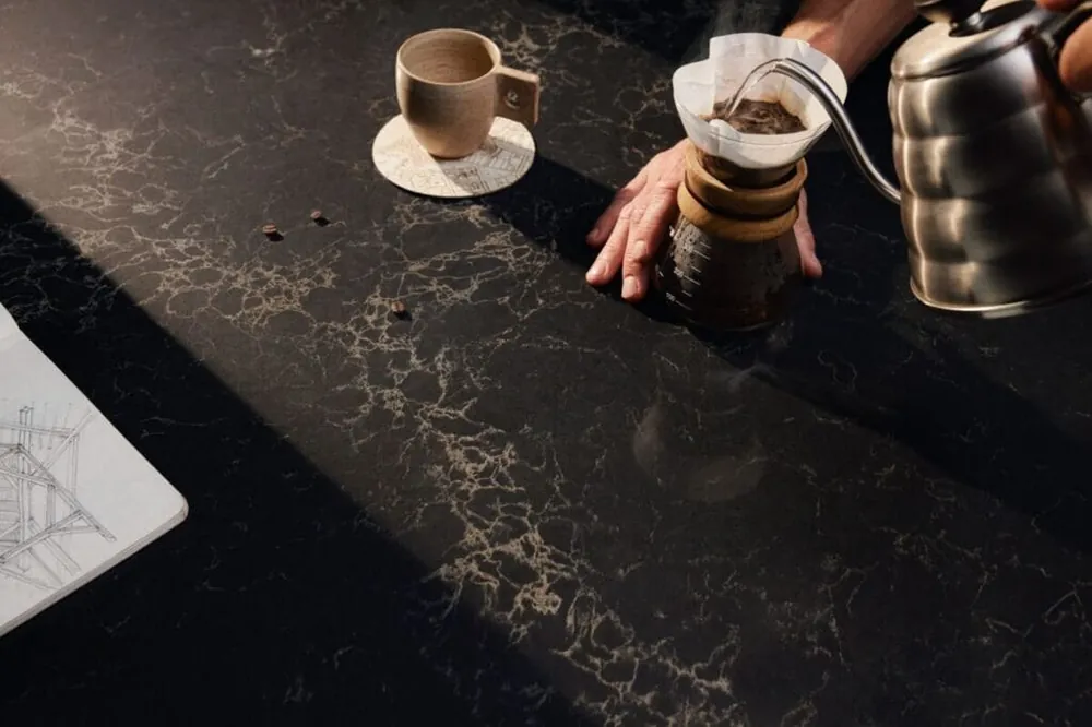 Vanilla Noir Caesarstone quartz full slab