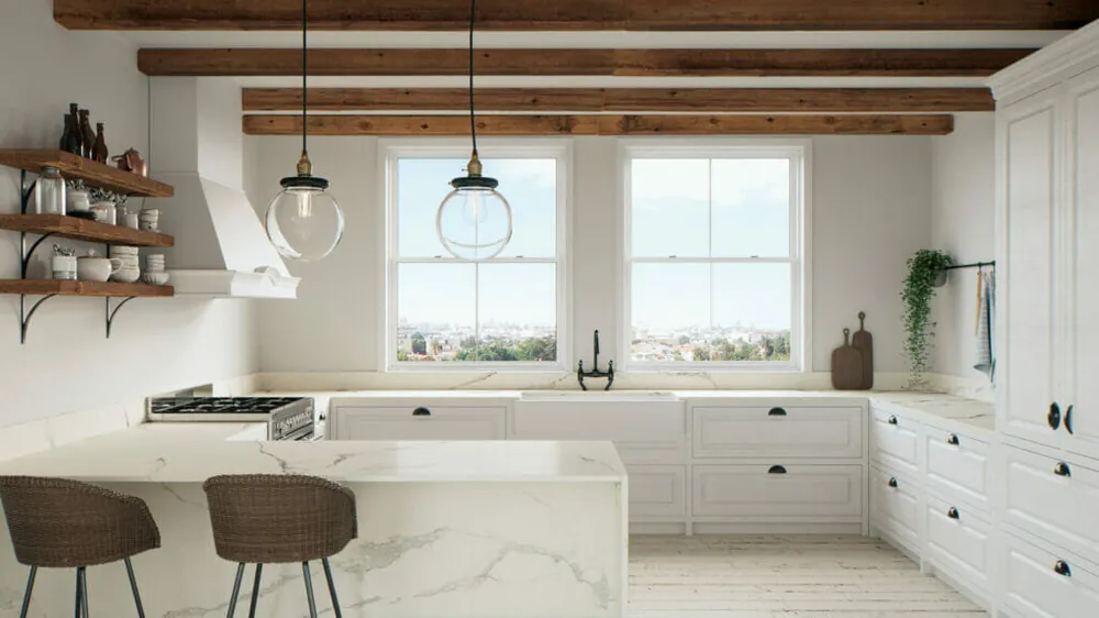 Whitenna Caesarstone quartz full slab
