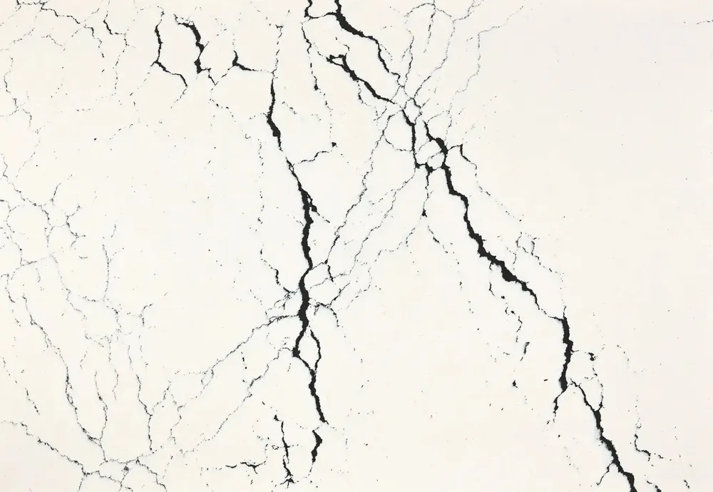 Black Rock Cambria quartz waterfall edge