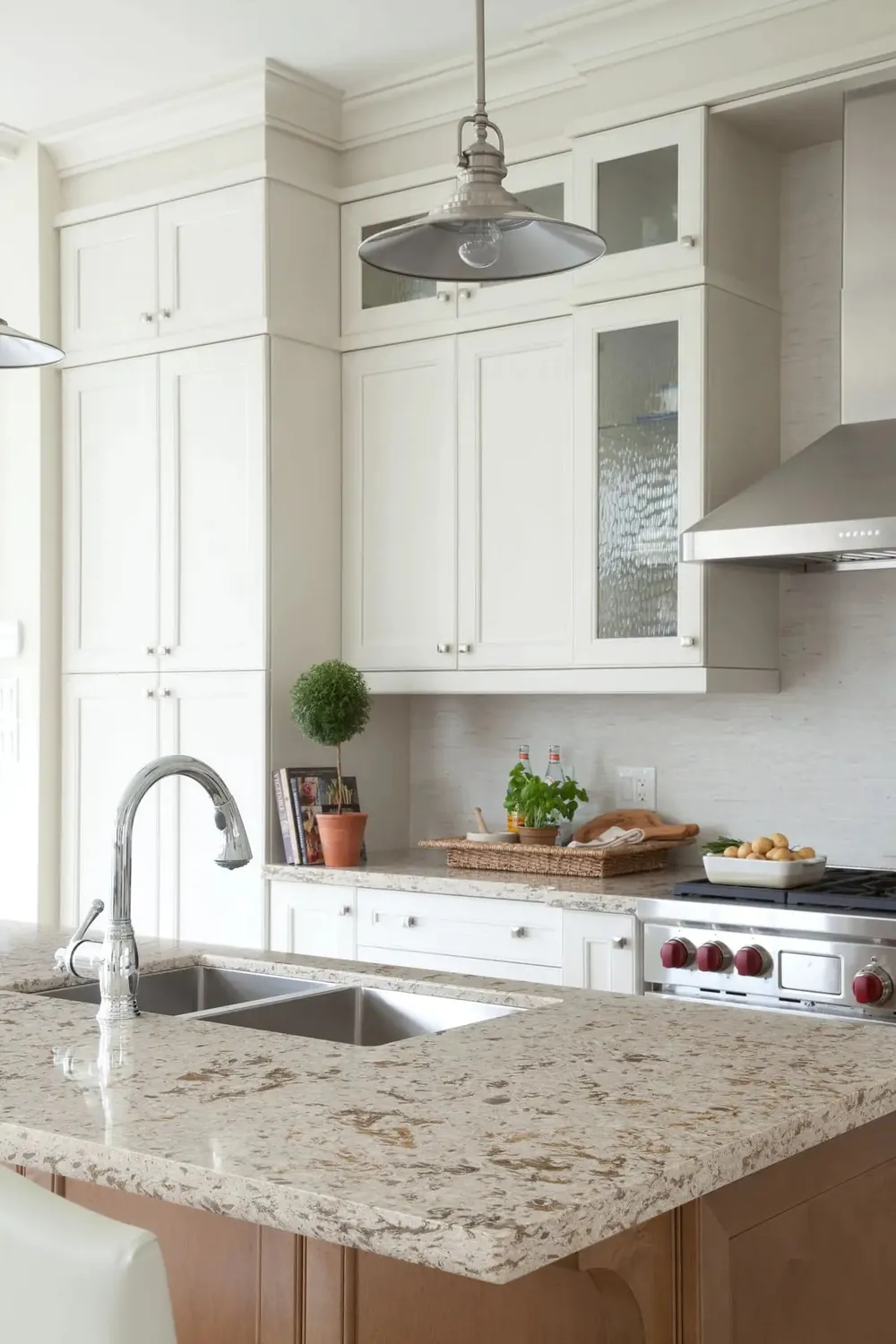 Kentmere Cambria quartz waterfall edge