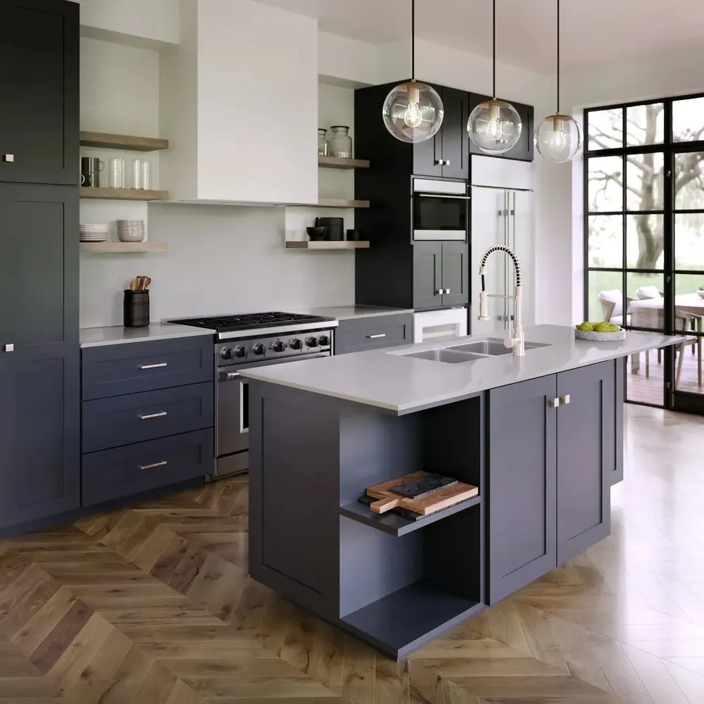 Talbot Gray Cambria quartz with hardware