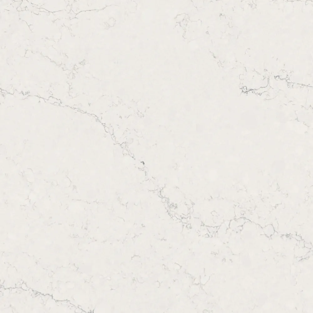 Broadway Black Daltile quartz / porcelain waterfall edge