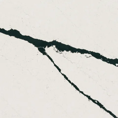 Daltile Calacatta Bolt Quartz & Porcelain countertop slab