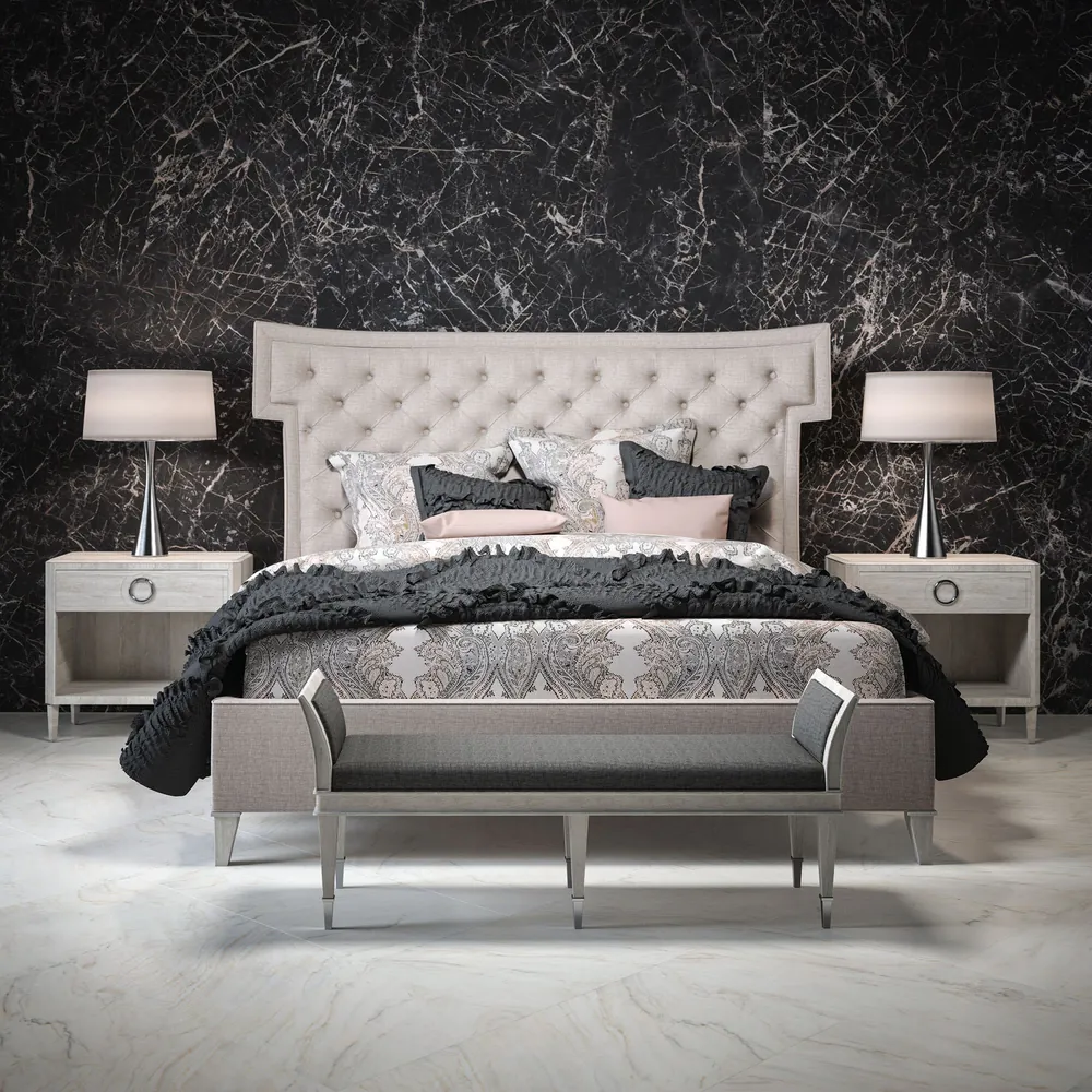 Onyx Galaxy Daltile quartz / porcelain with hardware