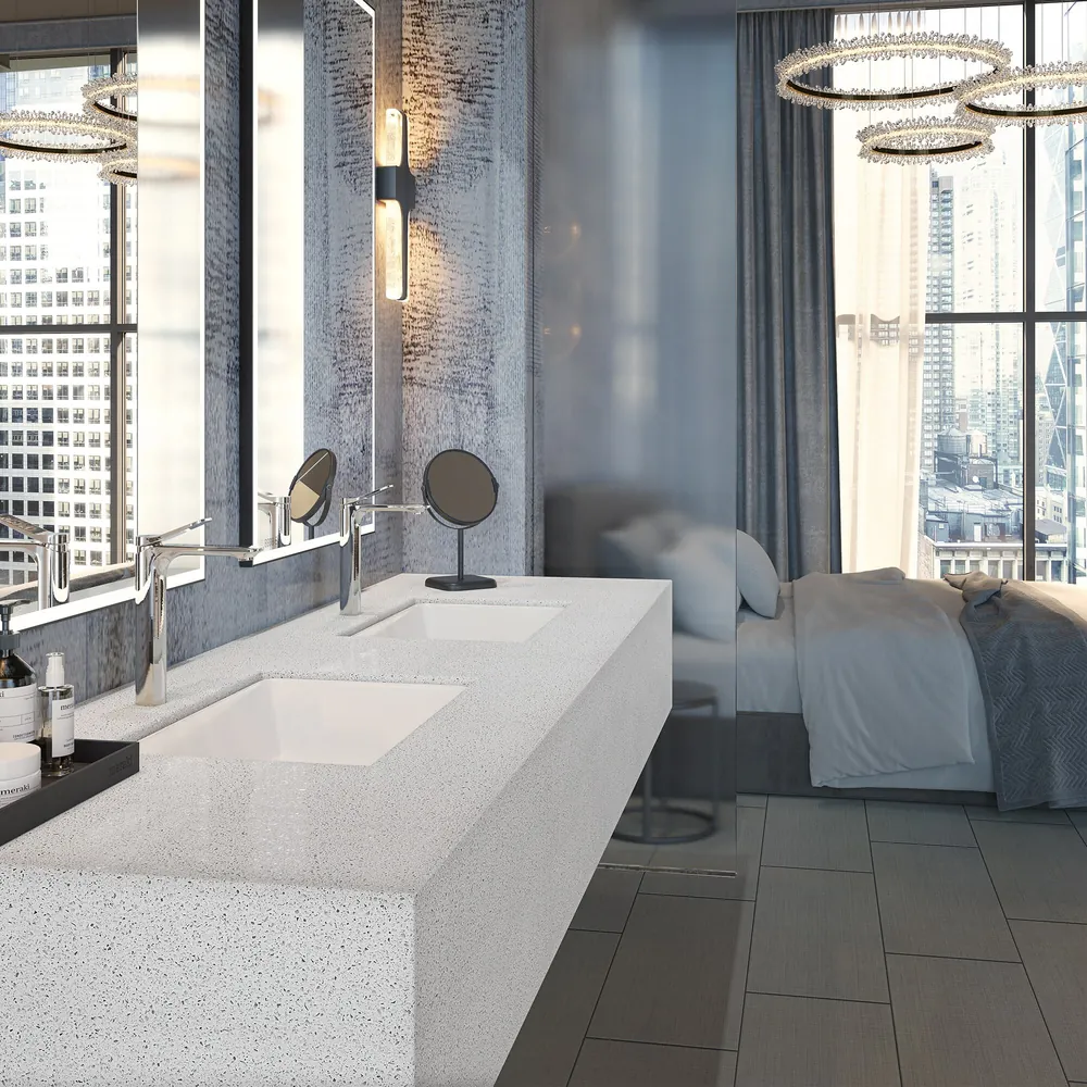 Woven Wool Daltile quartz / porcelain full slab