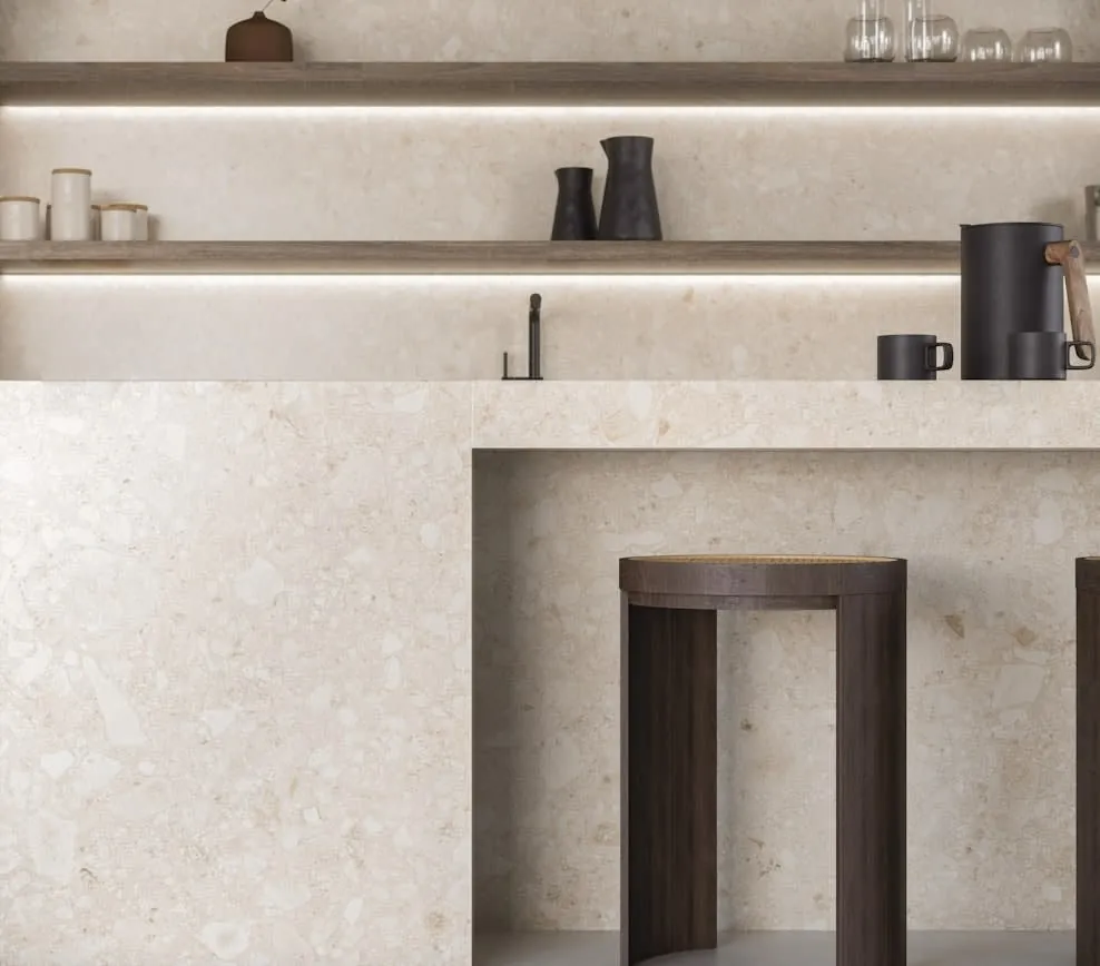 Adia Dekton sintered surface installed countertop