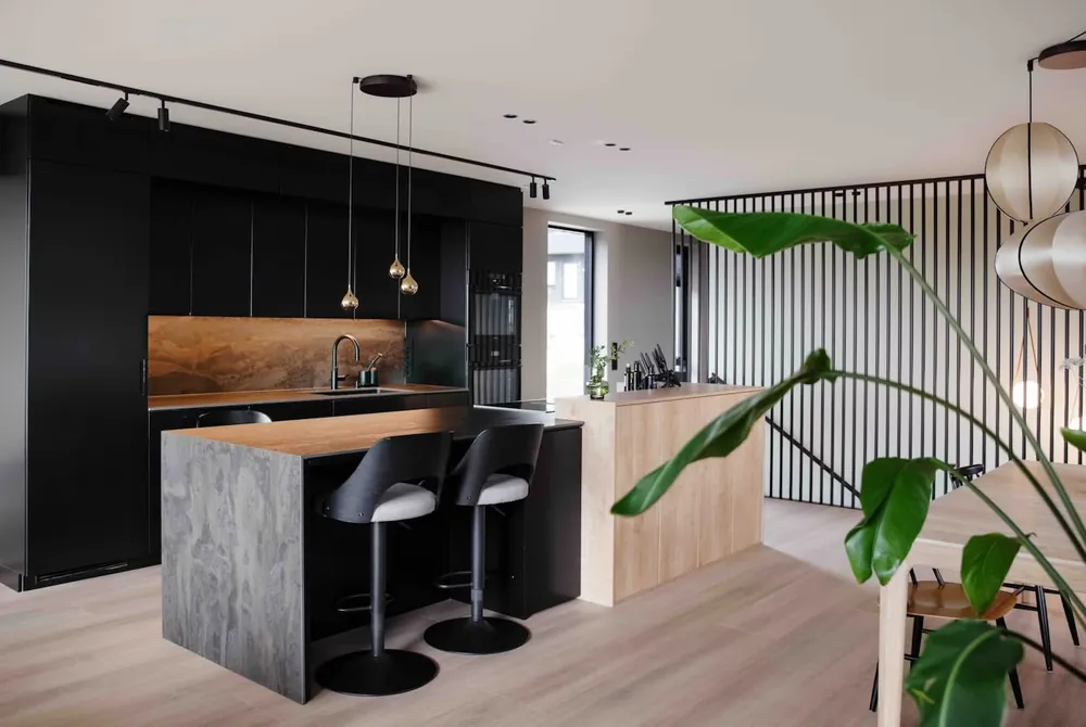 Kovik Dekton sintered surface with hardware