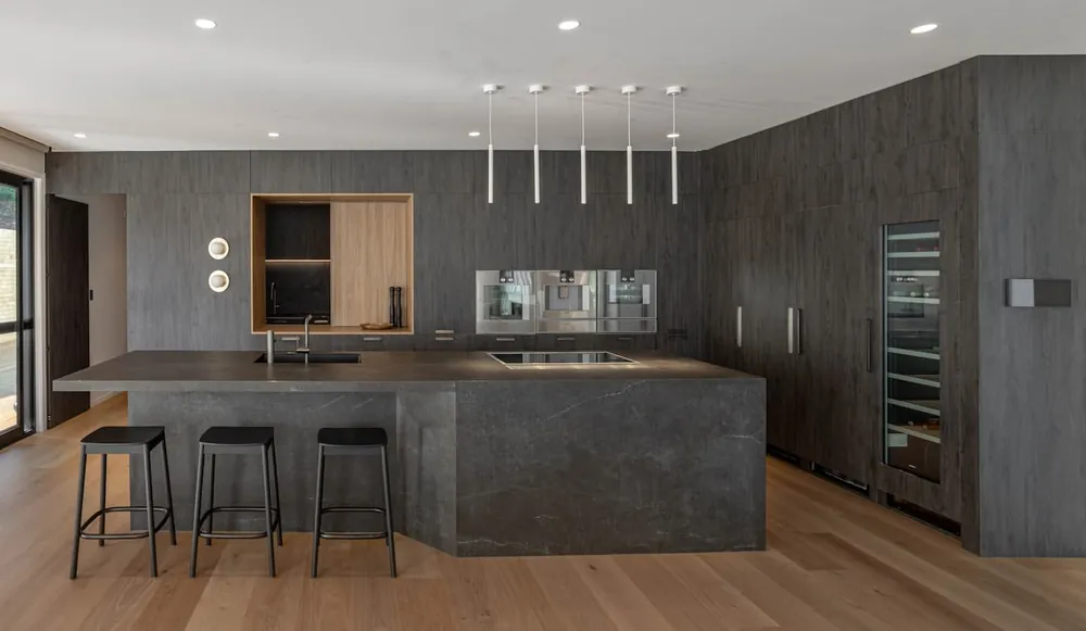 Laos Dekton sintered surface waterfall edge