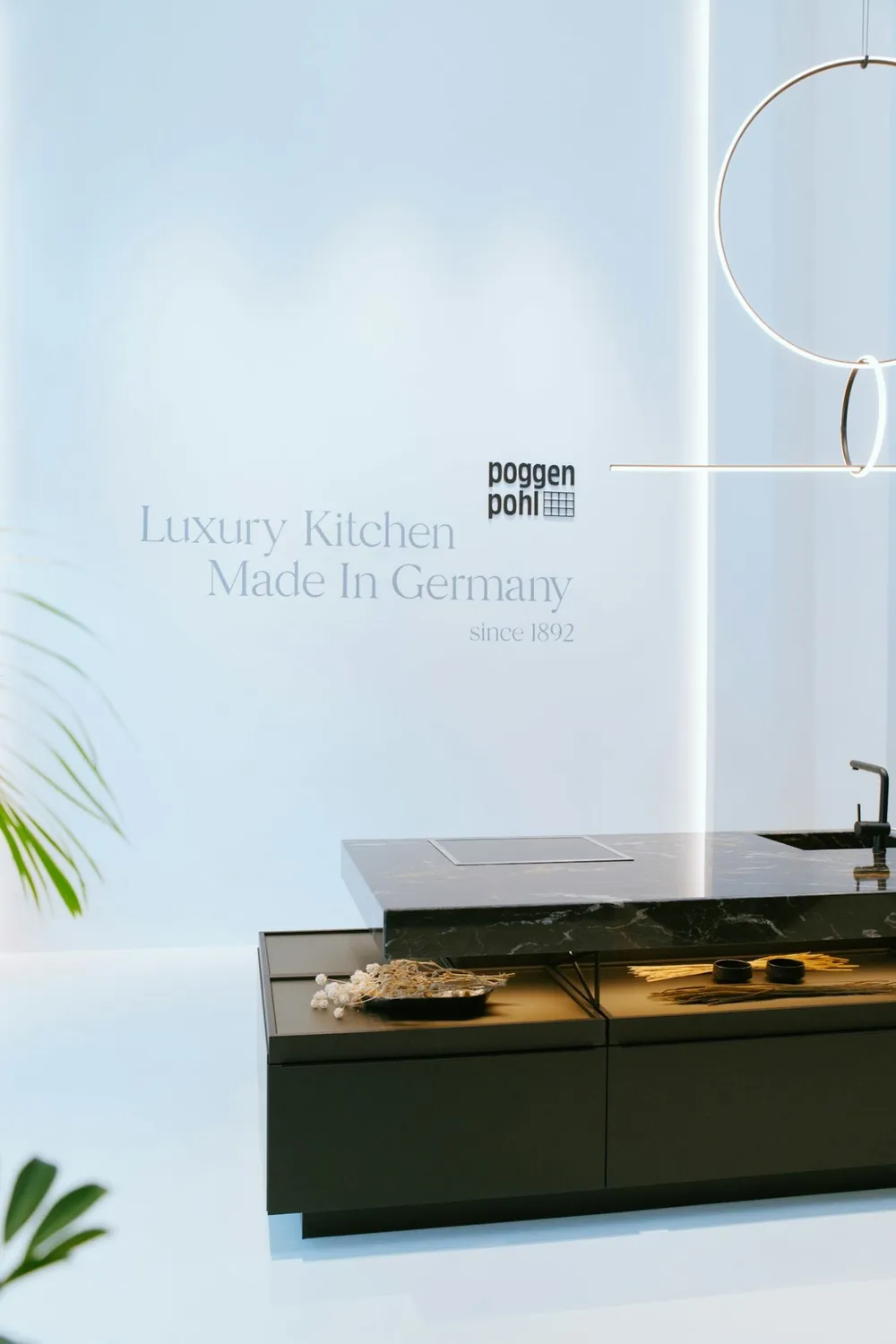 Somnia Dekton sintered surface with hardware