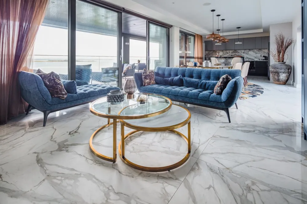 Trance Dekton sintered surface waterfall edge