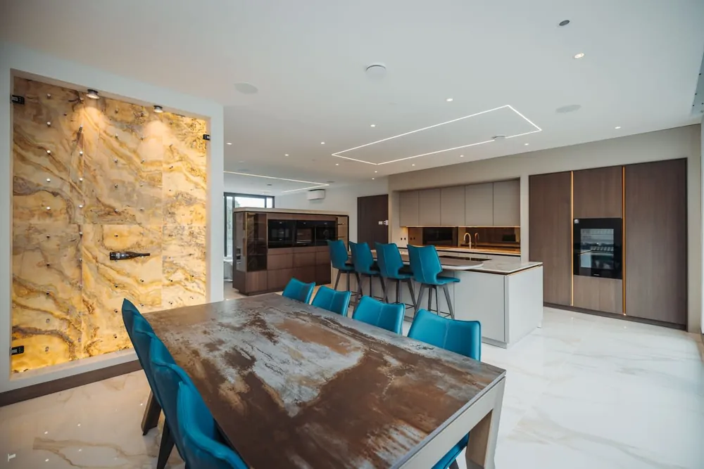 Trilium Dekton sintered surface with hardware
