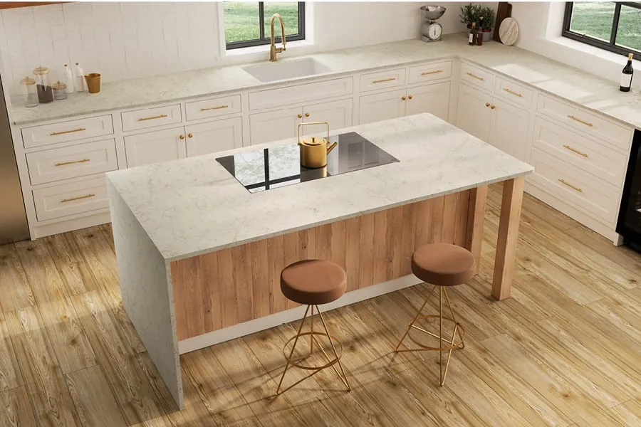 Allegro LX Hausys viatera quartz with hardware