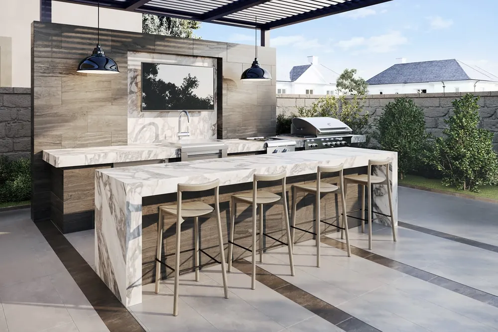 Arabescato Royale install