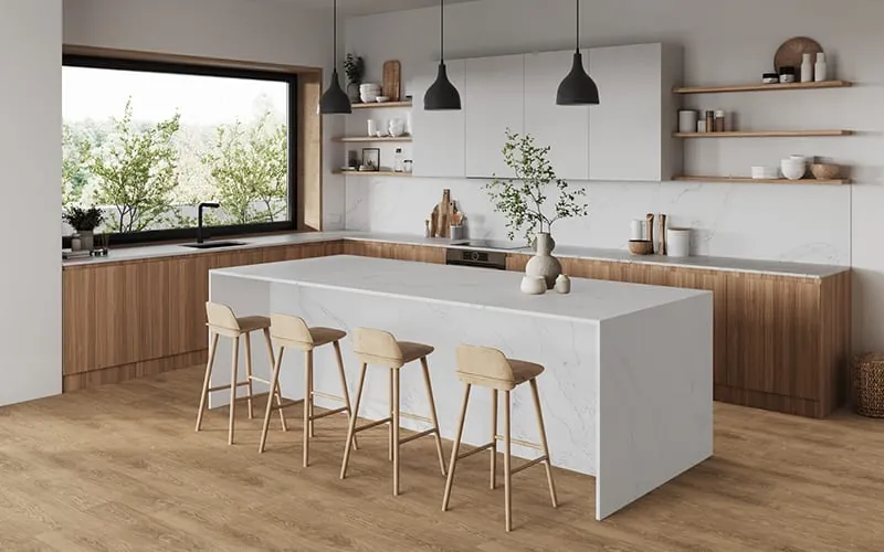 Calacatta Oro install