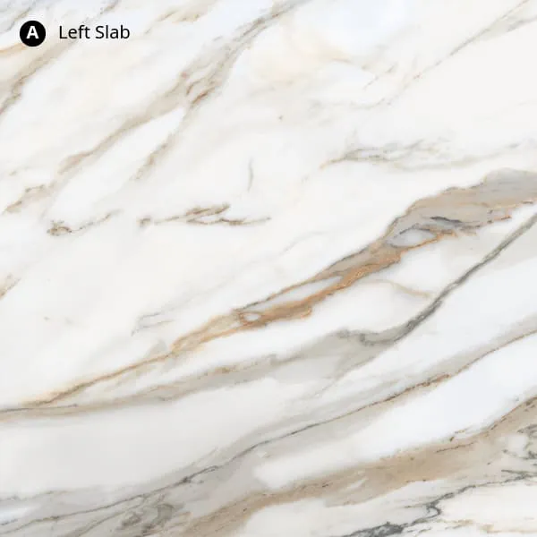 Calacatta Oro LX Hausys viatera quartz with hardware