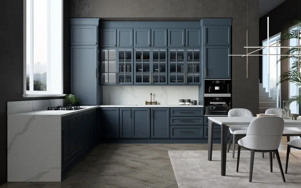 Calacatta Plata LX Hausys viatera quartz with hardware