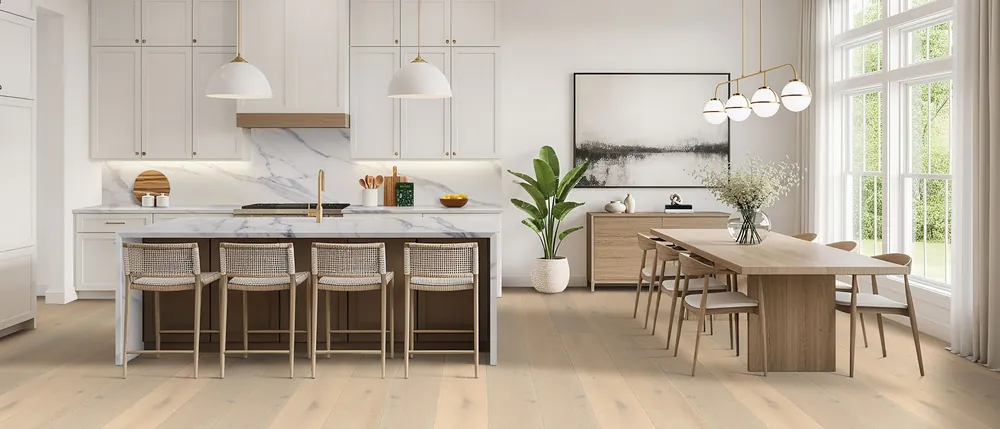 Calacatta Anava MSI quartz with hardware