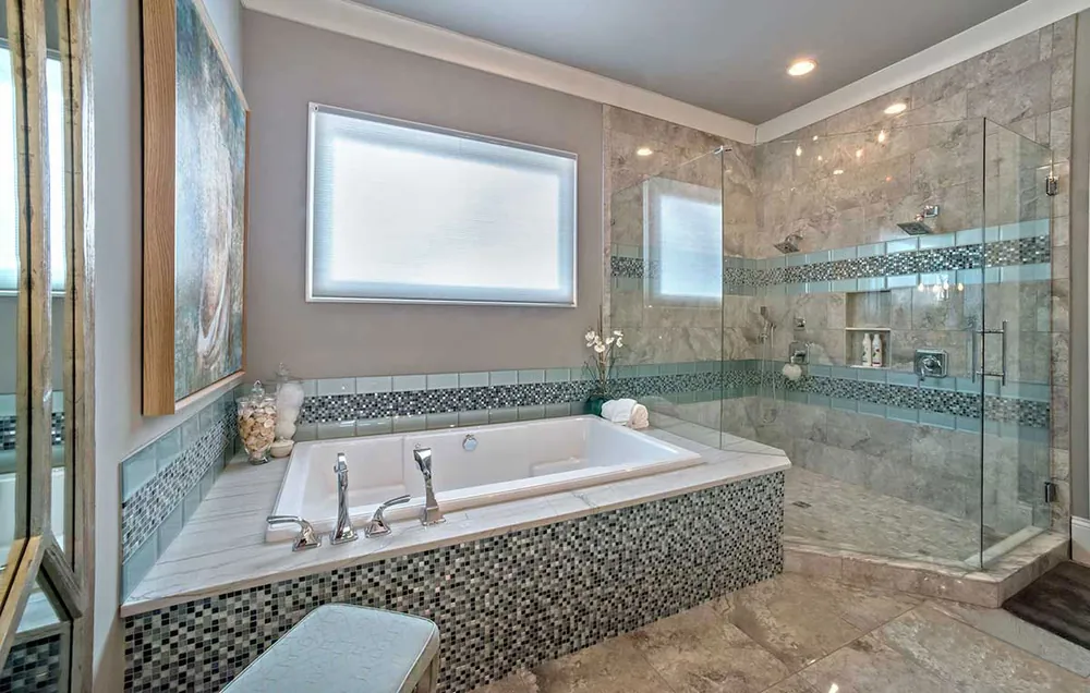 Calacatta Macaubas MSI quartzite waterfall edge