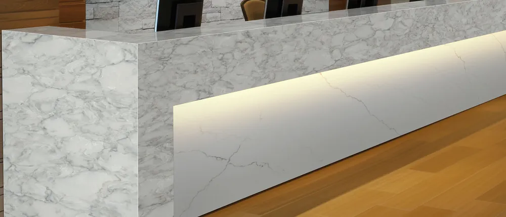 Calacatta Miraggio install