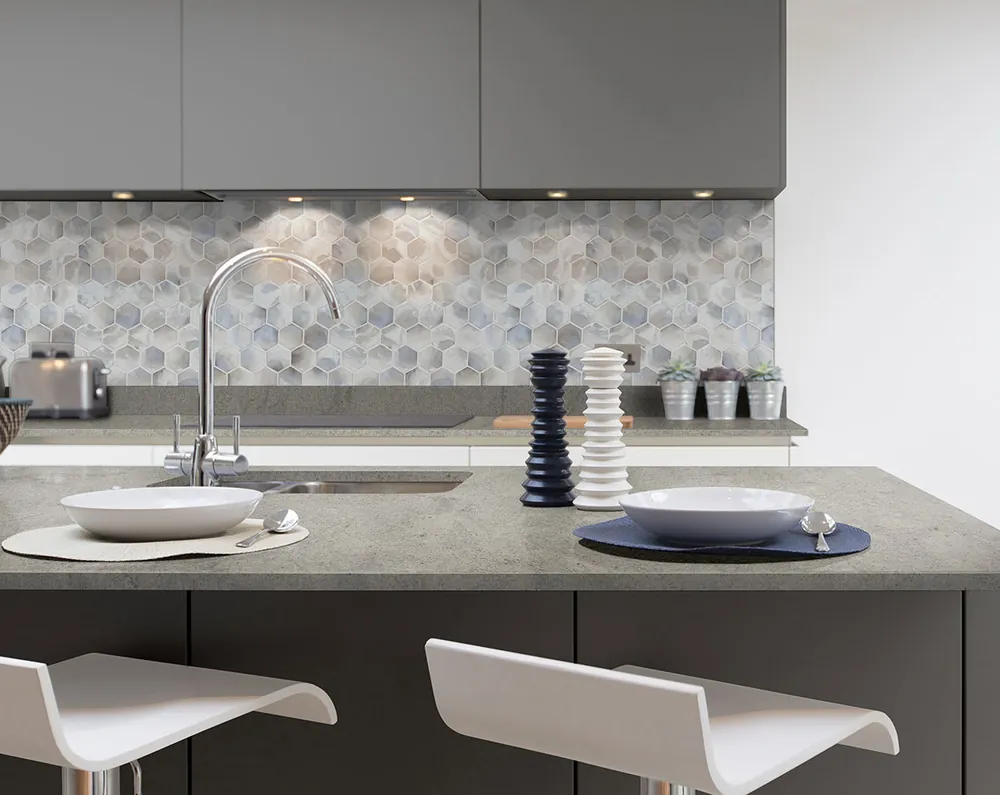 Colonial Ice MSI granite with hardware