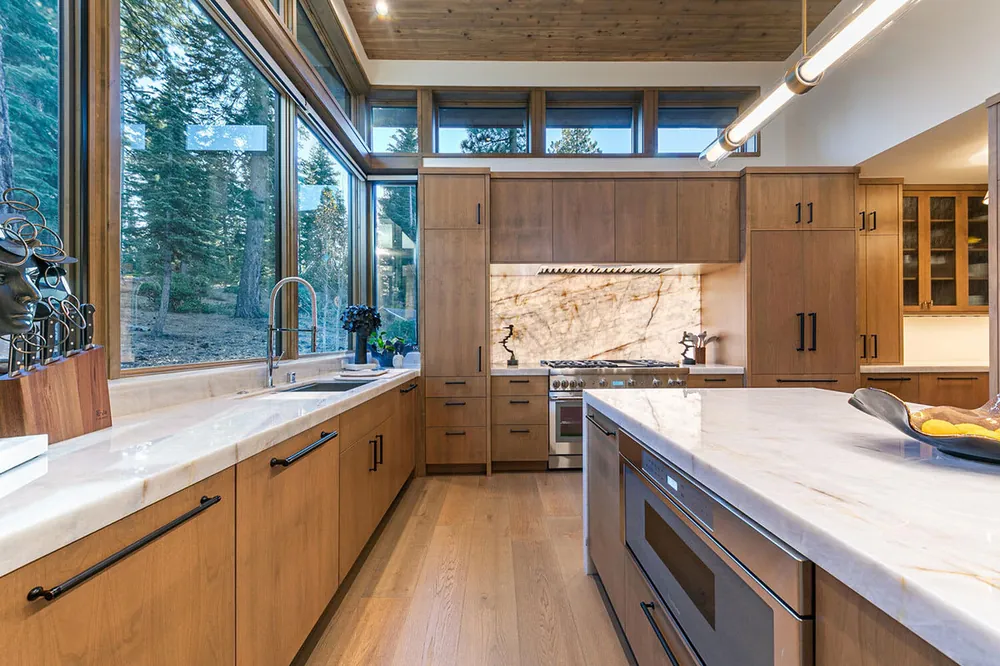 Cristallo MSI quartzite installed countertop