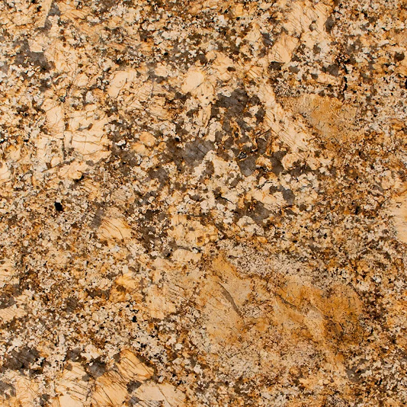 Ferro Gold MSI granite with hardware