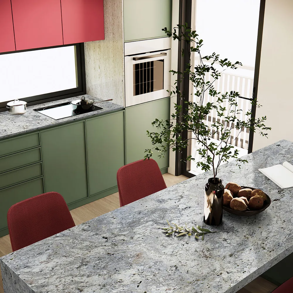 Fortaleza MSI granite waterfall edge