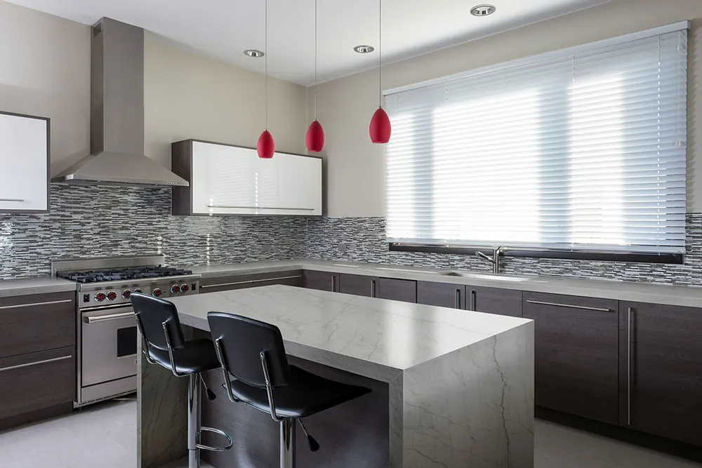 Gray Canyon MSI quartzite installed countertop