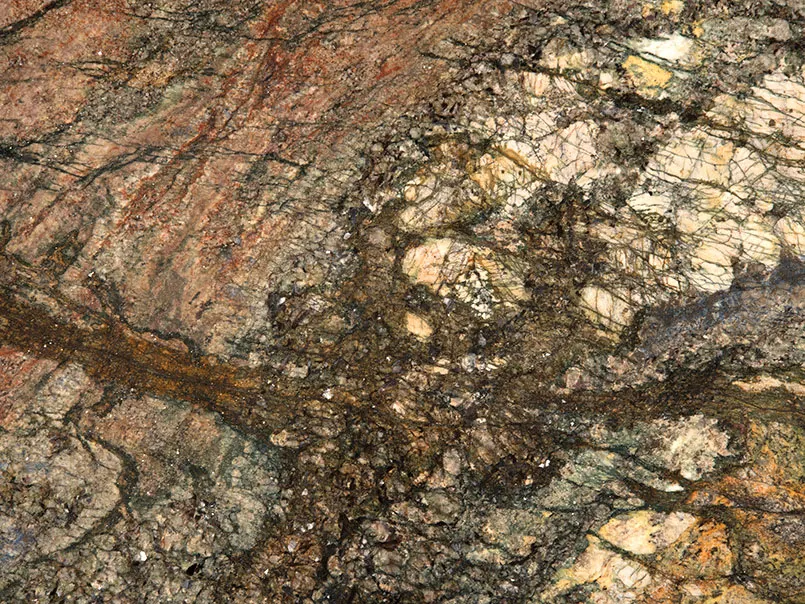 Sapphire Blue MSI granite waterfall edge