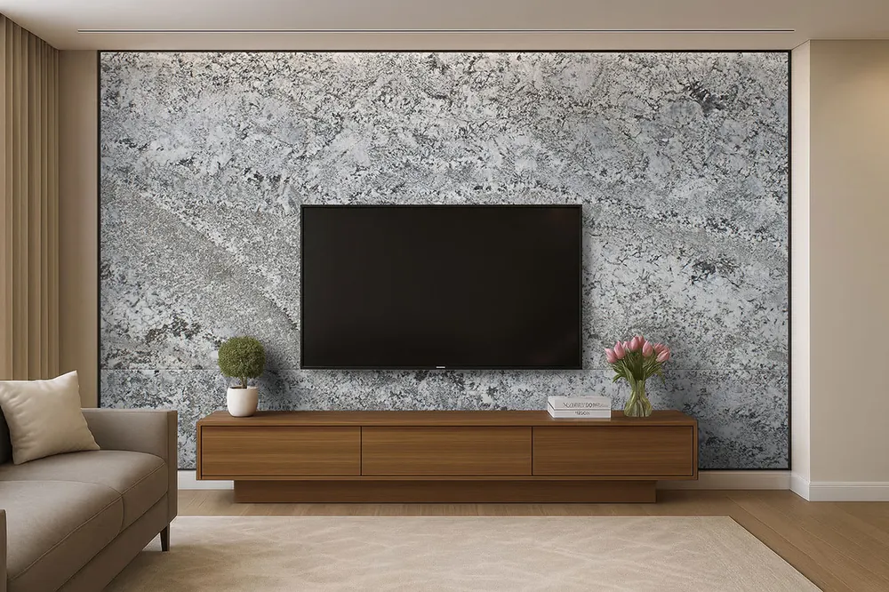 Silver Falls MSI granite installed countertop