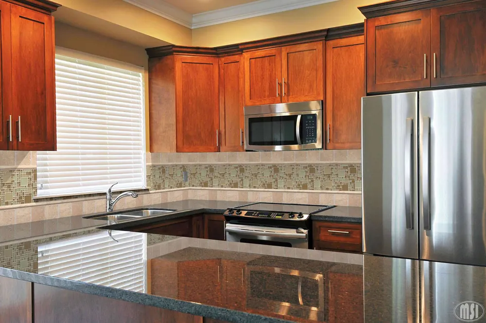 Ubatuba MSI granite installed countertop