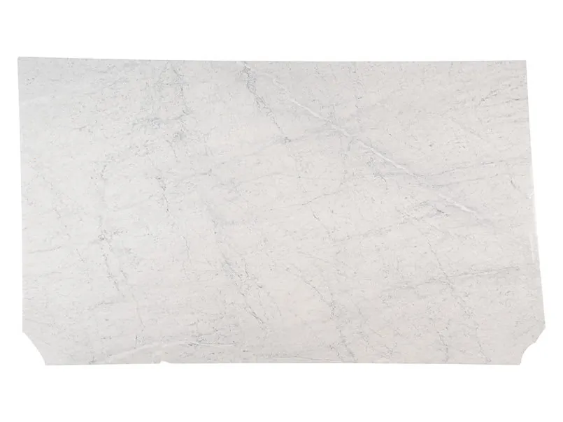 White Carrara install