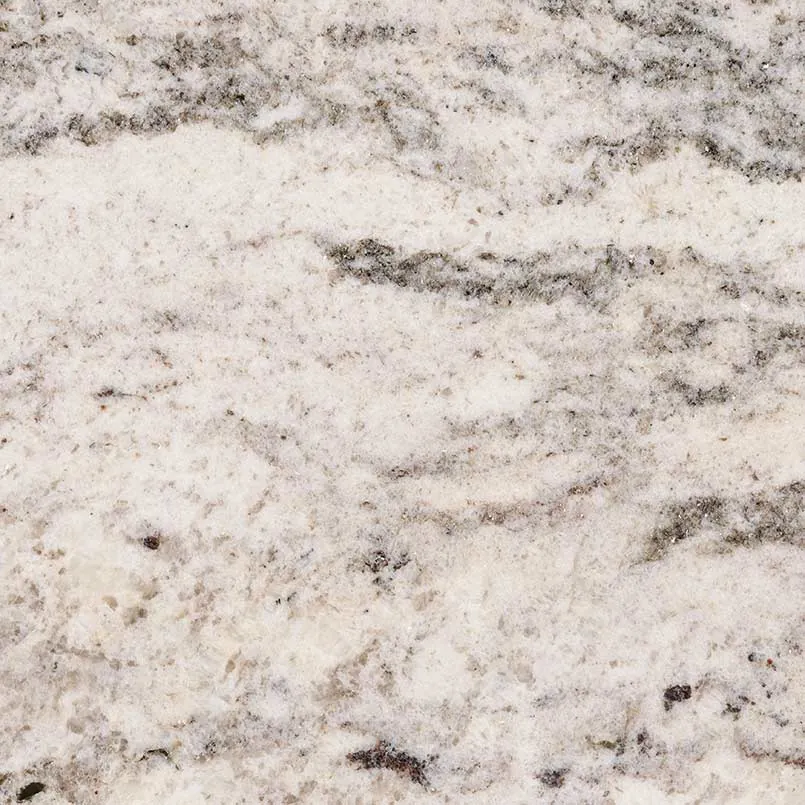 White Ornamental MSI granite with hardware
