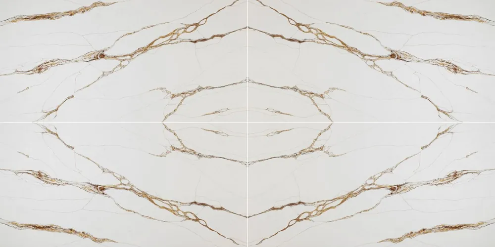 Carrara Gold Raphael quartz full slab