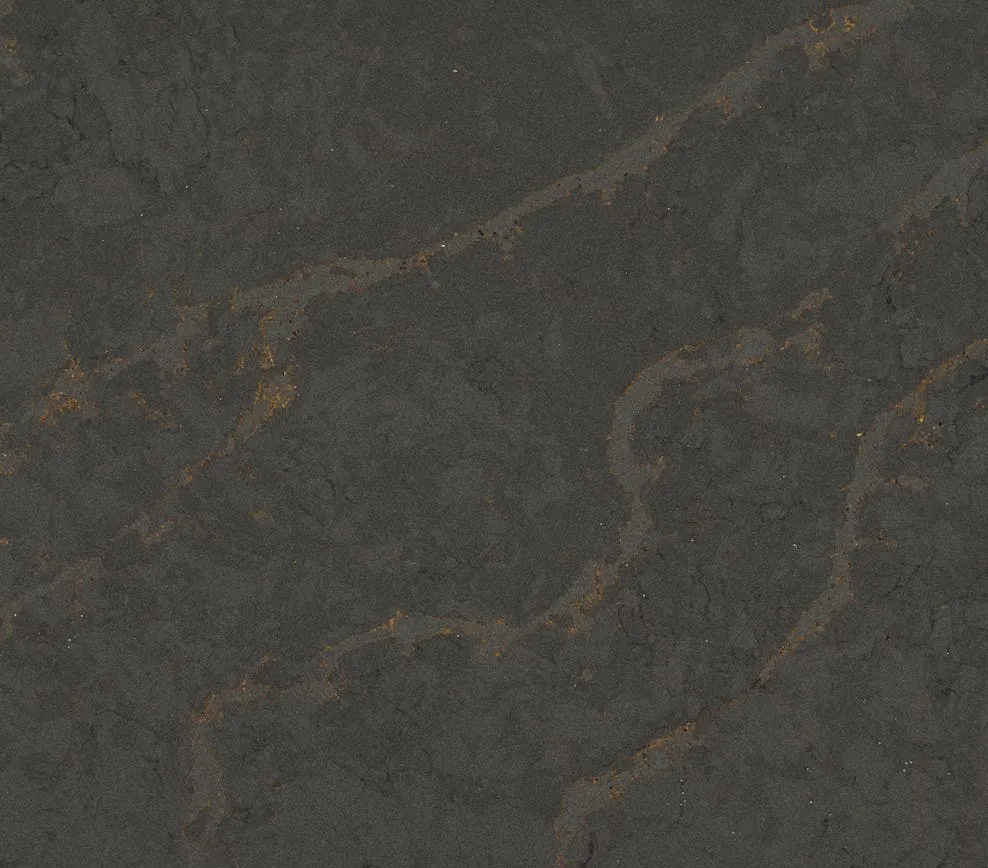 Bohemian Flame Silestone quartz waterfall edge