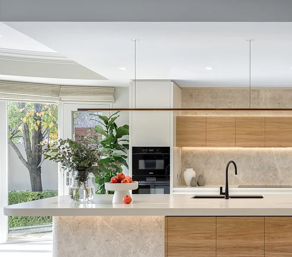 Nolita Silestone quartz waterfall edge
