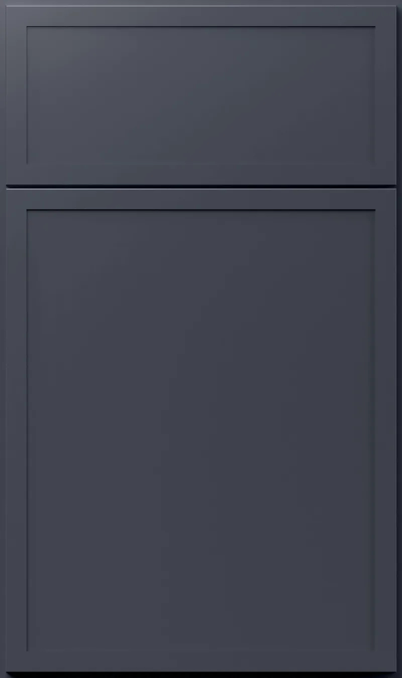 Luna slim shaker door in modern navy indigo finish