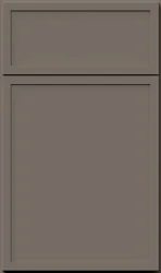 Luna slim shaker door in modern stone gray finish