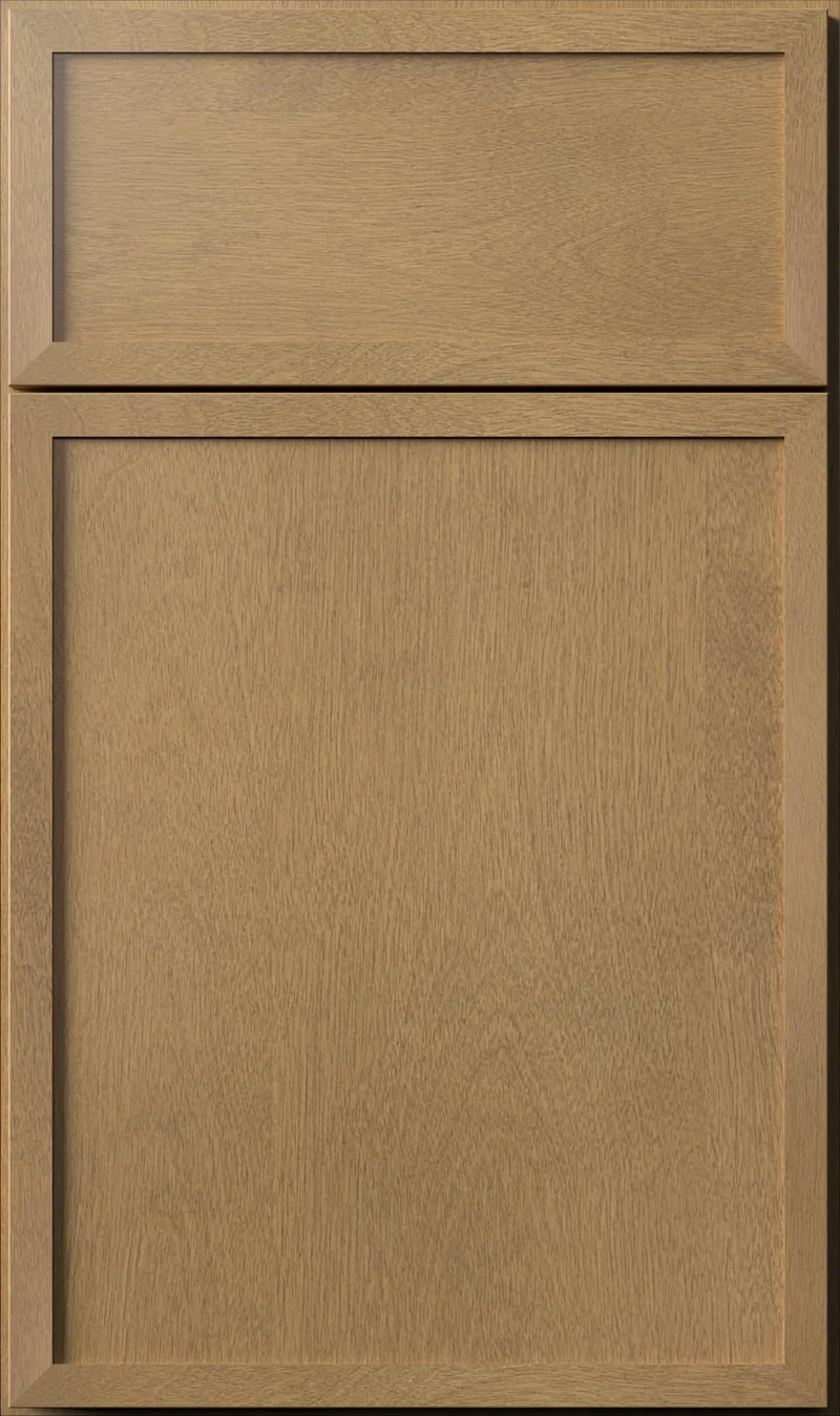 Luna slim shaker door in timber rich wood finish