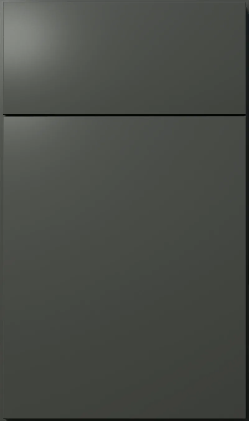 Graphite black euro slab cabinet door