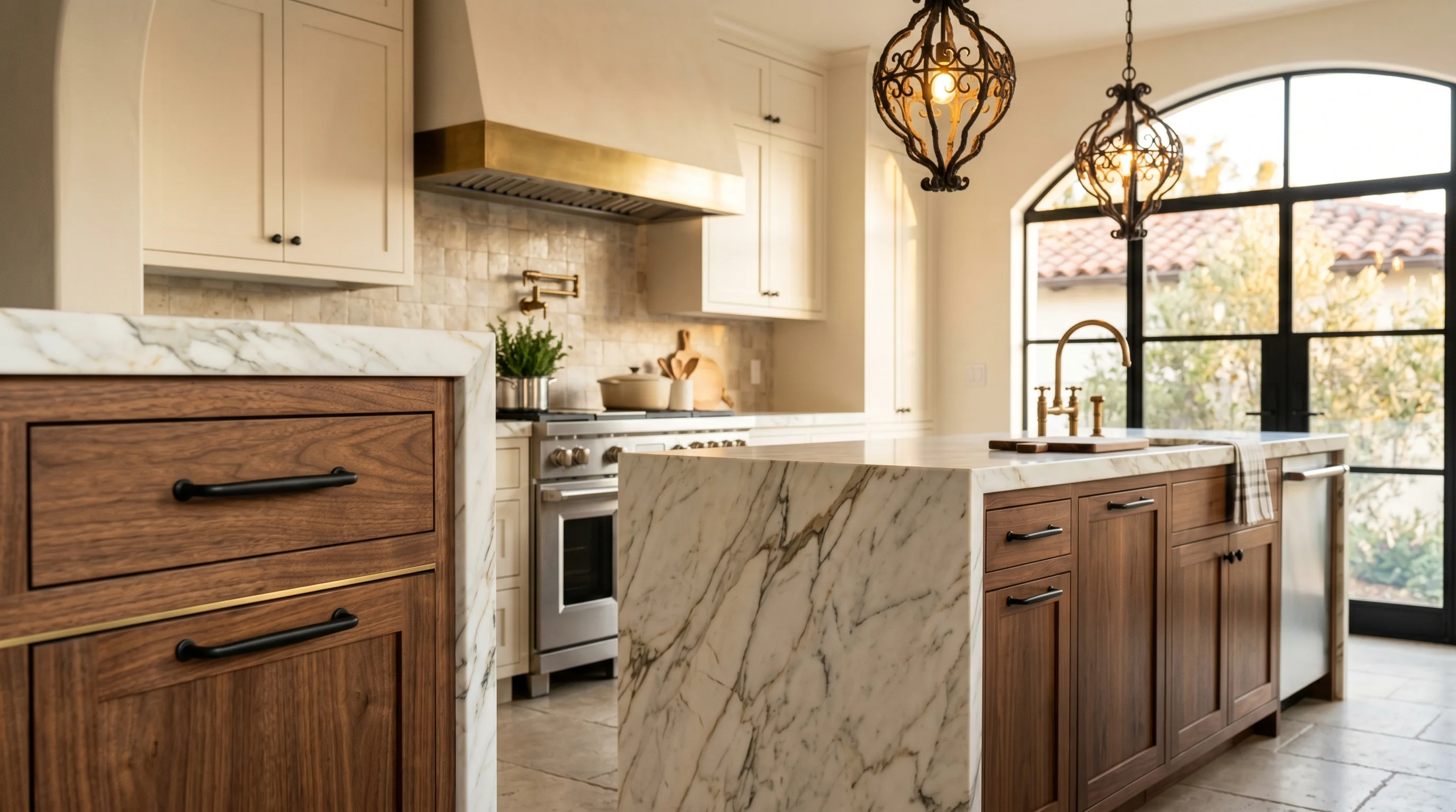 Custom Boca Raton kitchen cabinet and countertop remodel with elegant finish details