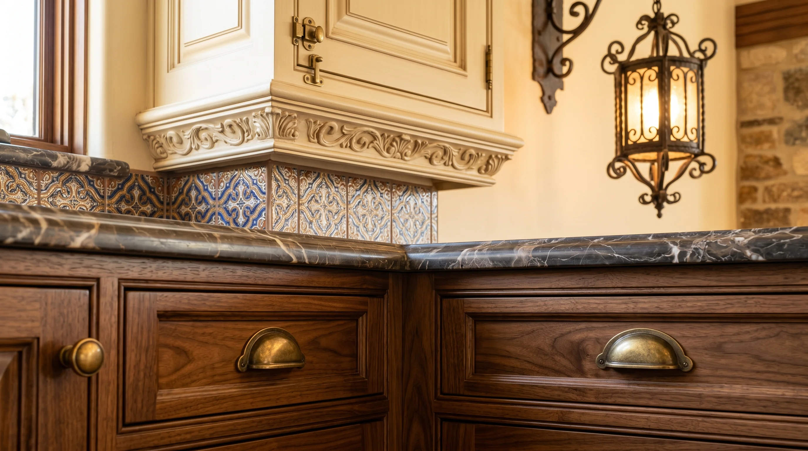 Boca Raton kitchen island upgrade with stone countertops and refined cabinet details