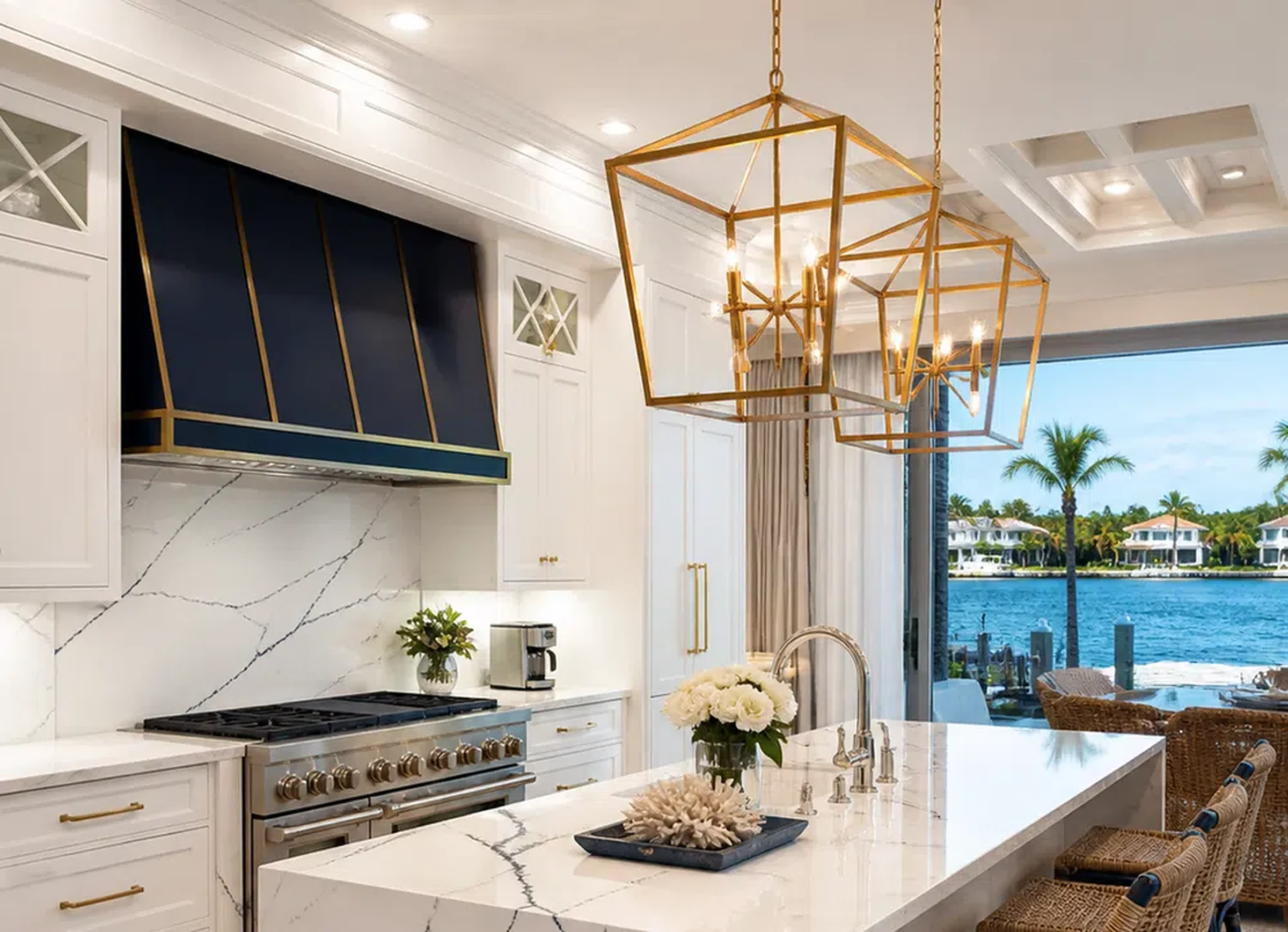 High-end kitchen cabinet and countertop package inspiration for Lake Worth