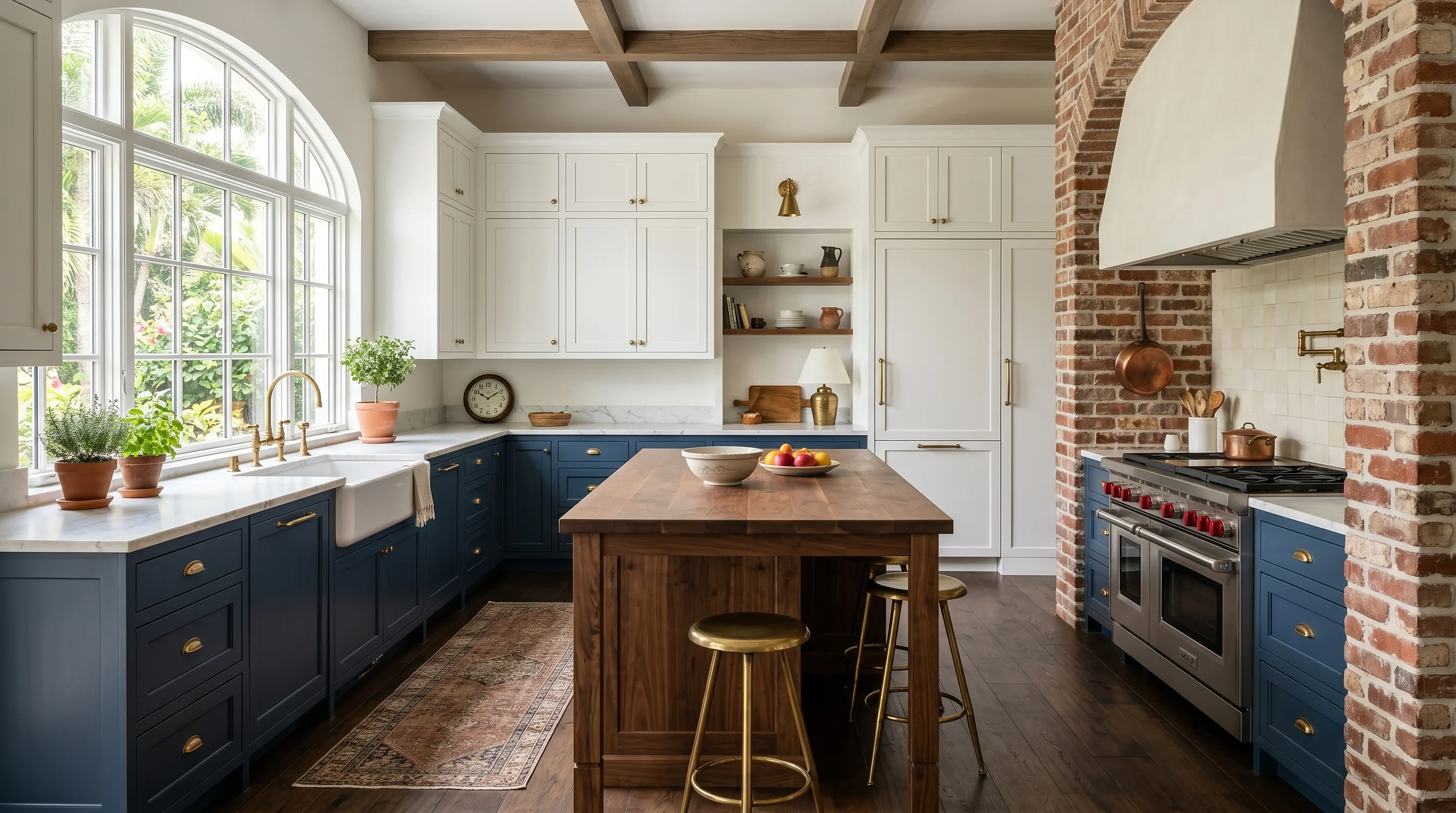 Finished Lake Worth kitchen remodel inspiration with cabinets, countertops, and luxury materials