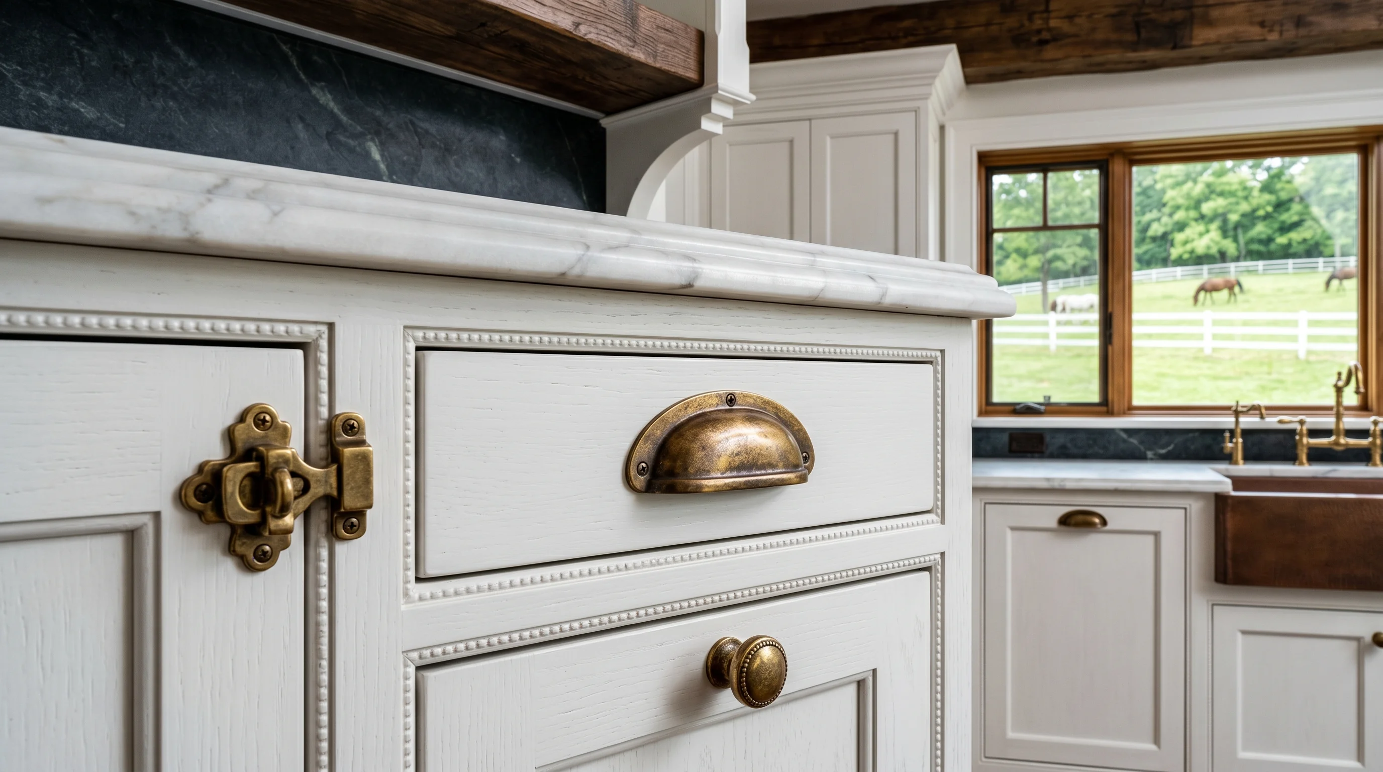 Loxahatchee kitchen island upgrade with stone countertops and refined cabinet details