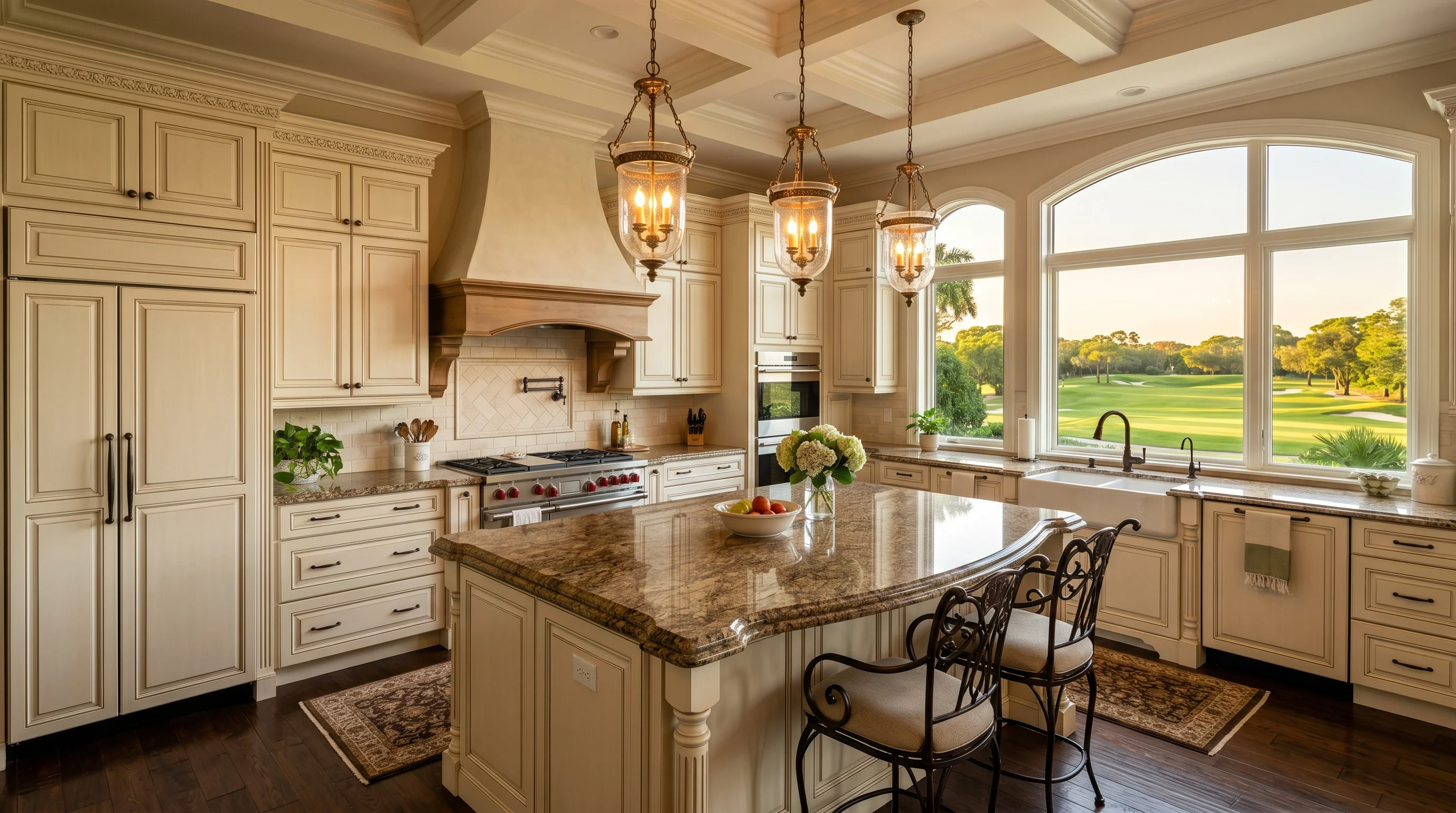 High-end kitchen cabinet and countertop package inspiration for Palm Beach Gardens