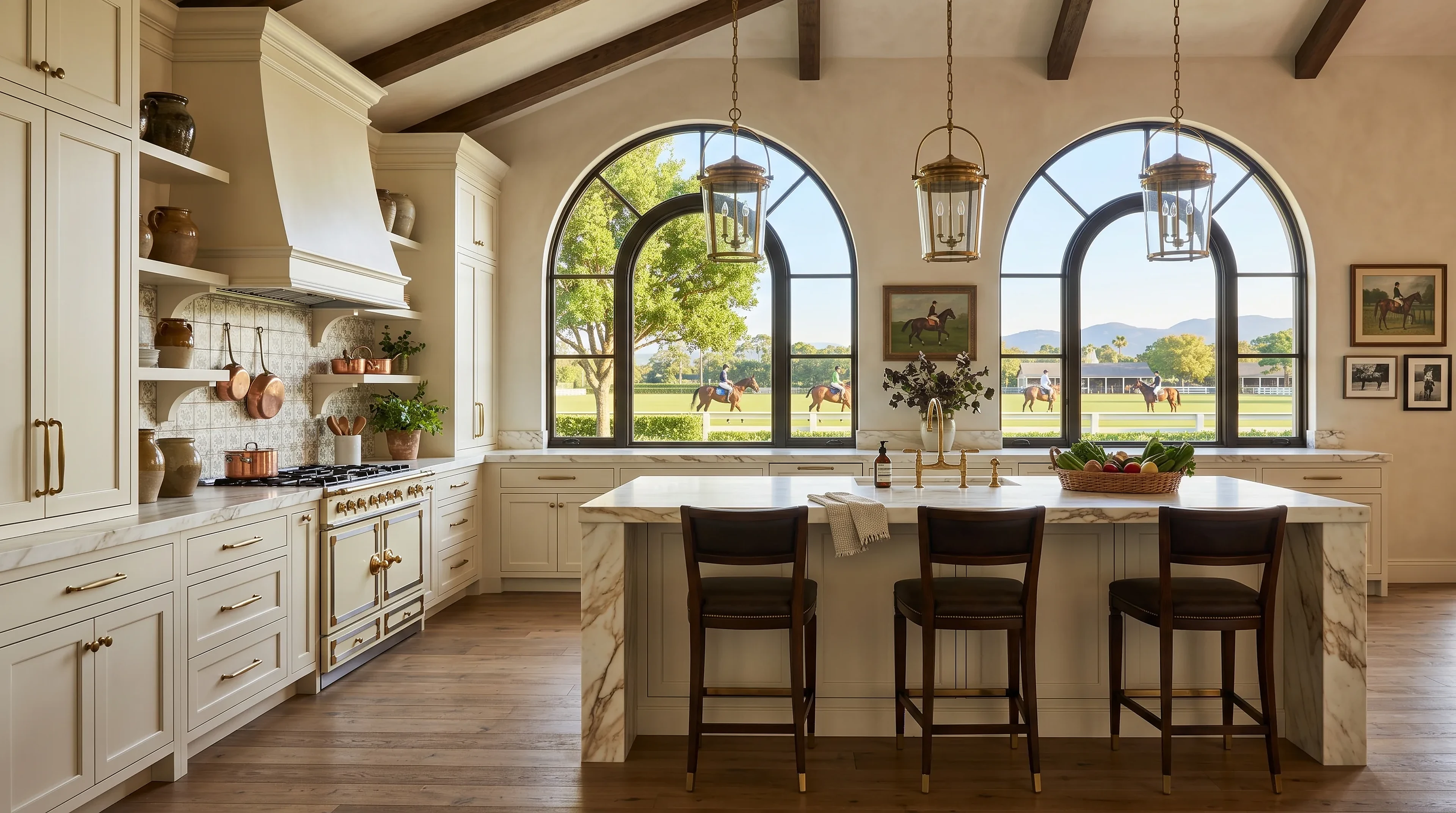 Finished Wellington kitchen remodel inspiration with cabinets, countertops, and luxury materials